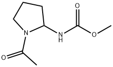 Carbamic acid, N-?(1-?acetyl-?2-?pyrrolidinyl)?-?, methyl ester 结构式