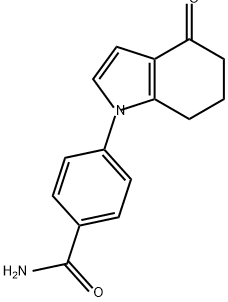 Benzamide, 4-(4,5,6,7-tetrahydro-4-oxo-1H-indol-1-yl)- 结构式