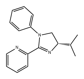 2-[(4S)-4,5-二氢-4-异丙基-1-苯基-1H-咪唑]吡啶 结构式