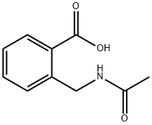 2-(乙酰氨基甲基)苯甲酸 结构式