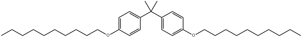 Benzene, 1,1'-(1-methylethylidene)bis[4-(decyloxy)- 结构式