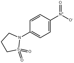 2-(4-nitrophenyl)isothiazolidine 1,1-dioxide 结构式