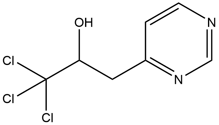 4-Pyrimidineethanol, α-(trichloromethyl)- 结构式