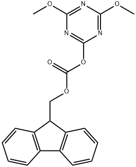 Carbonic acid, 4,6-dimethoxy-1,3,5-triazin-2-yl 9H-fluoren-9-ylmethyl ester 结构式