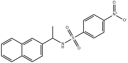 N-(1-(Naphthalen-2-yl)ethyl)-4-nitrobenzenesulfonamide 结构式