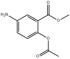 Benzoic acid, 2-(acetyloxy)-5-amino-, methyl ester 结构式