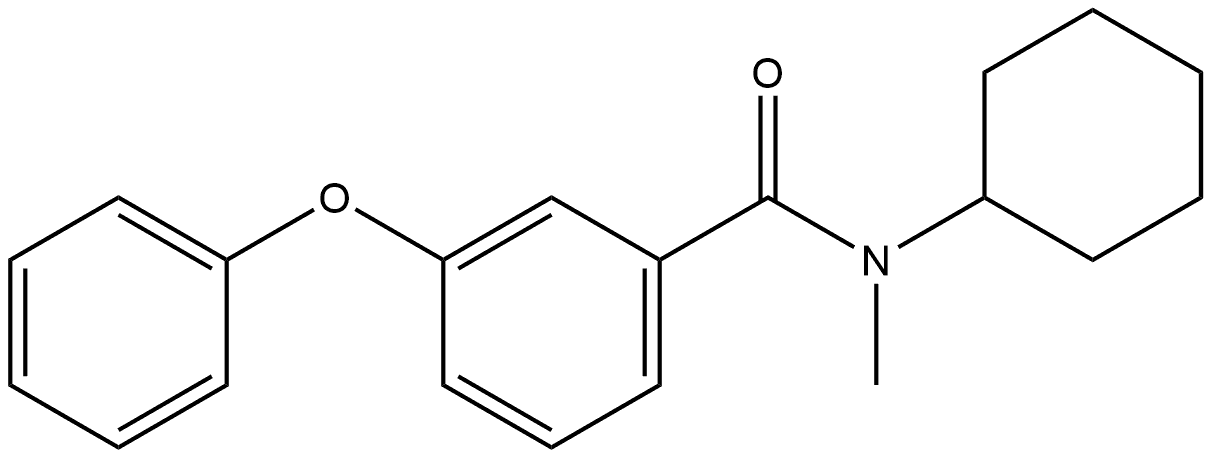 N-Cyclohexyl-N-methyl-3-phenoxybenzamide 结构式