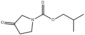 1-Pyrrolidinecarboxylic acid, 3-oxo-, 2-methylpropyl ester 结构式