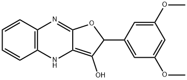 Furo[2,?3-?b]?quinoxalin-?3-?ol, 2-?(3,?5-?dimethoxyphenyl)?-?2,?4-?dihydro- (9CI) 结构式