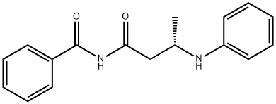 Benzamide, N-[(3S)-1-oxo-3-(phenylamino)butyl]- 结构式