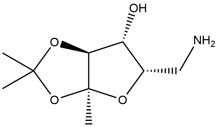 α-L-Sorbofuranose, 6-amino-1,6-dideoxy-2,3-O-(1-methylethylidene)- (9CI) 结构式