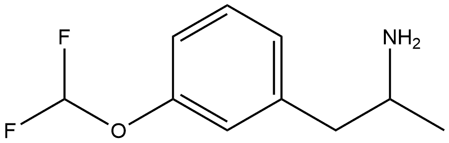 1-(3-(difluoromethoxy)phenyl)propan-2-amine 结构式