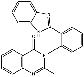 3-(2-(1H-Benzo[d]imidazol-2-yl)phenyl)-2-methylquinazolin-4(3H)-one 结构式