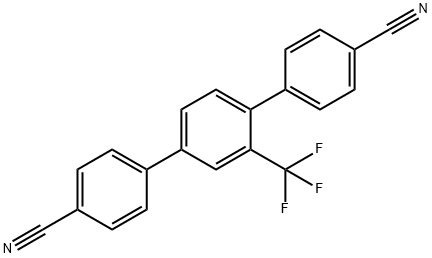 [1,1':4',1''-Terphenyl]-4,4''-dicarbonitrile, 2'-(trifluoromethyl)- 结构式