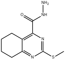 2-(Methylthio)-5,6,7,8-tetrahydroquinazoline-4-carbohydrazide 结构式