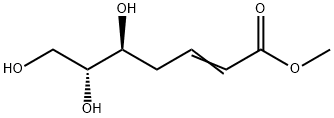 2-Heptenoic acid, 5,6,7-trihydroxy-, methyl ester, (5S,6R)- 结构式
