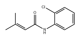 2-Butenamide, N-(2-chlorophenyl)-3-methyl- 结构式