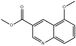 Methyl 5-methoxyquinoline-3-carboxylate 结构式