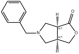 RAC-(3AR,6AS)-5-BENZYL-HEXAHYDRO-1H-FURO[3,4-C]PYRROL-1-ONE 结构式