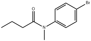 N-(4-溴苯基)-N-甲基丁酰胺 结构式