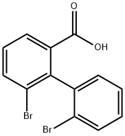 [1,1'-Biphenyl]-2-carboxylic acid, 2',6-dibromo- 结构式