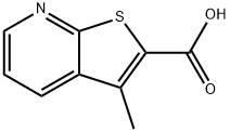 3-甲基噻吩并[2,3-B]吡啶-2-羧酸 结构式