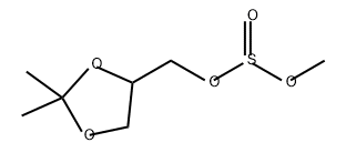 Sulfurous acid, (2,2-dimethyl-1,3-dioxolan-4-yl)methyl methyl ester 结构式