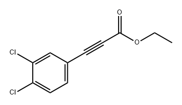 2-Propynoic acid, 3-(3,4-dichlorophenyl)-, ethyl ester 结构式