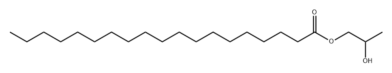 Nonadecanoic acid 2-hydroxypropyl ester 结构式