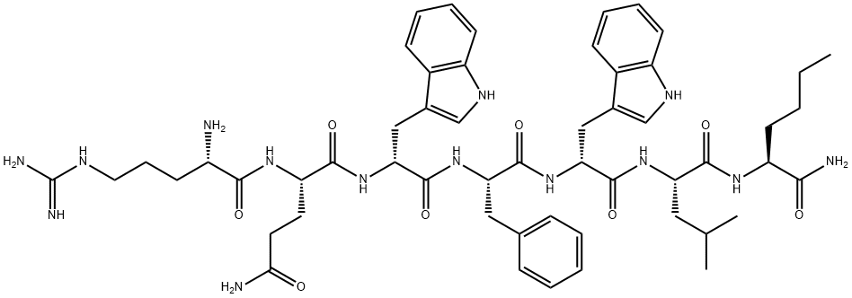 substance P (5-11), Arg(5)-Trp(7,9)-Nle(11)- 结构式