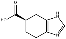 1H-Benzimidazole-6-carboxylic acid, 4,5,6,7-tetrahydro-, (6R)- 结构式