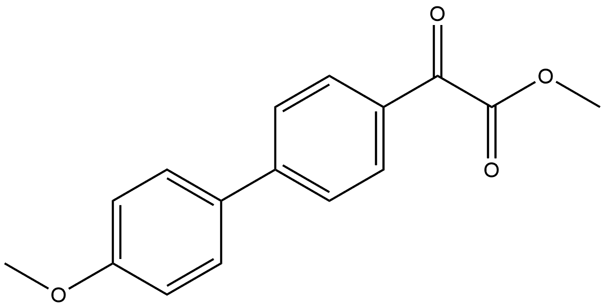 Methyl 4'-methoxy-α-oxo[1,1'-biphenyl]-4-acetate 结构式