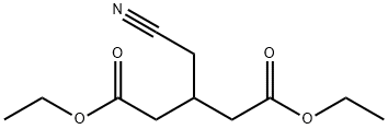 Pentanedioic acid, 3-(cyanomethyl)-, 1,5-diethyl ester 结构式