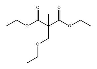 Propanedioic acid, 2-(ethoxymethyl)-2-methyl-, 1,3-diethyl ester 结构式