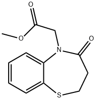 1,5-Benzothiazepine-5(2H)-acetic acid, 3,4-dihydro-4-oxo-, methyl ester (9CI) 结构式