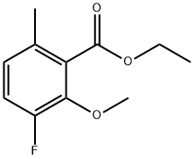 Ethyl 3-fluoro-2-methoxy-6-methylbenzoate 结构式