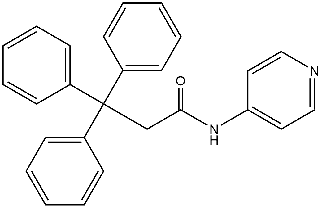 β,β-Diphenyl-N-4-pyridinylbenzenepropanamide 结构式