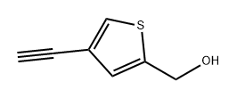 (4-乙炔基噻吩-2-基)甲醇 结构式