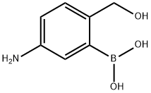 (5-氨基-2-(羟甲基)苯基)硼酸 结构式
