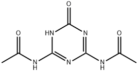 Acetamide, N,N'-(1,6-dihydro-6-oxo-1,3,5-triazine-2,4-diyl)bis- 结构式