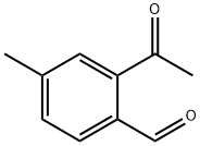 2-乙酰基-4-甲基苯甲醛 结构式