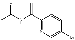 Acetamide, N-[1-(5-bromo-2-pyridinyl)ethenyl]- 结构式