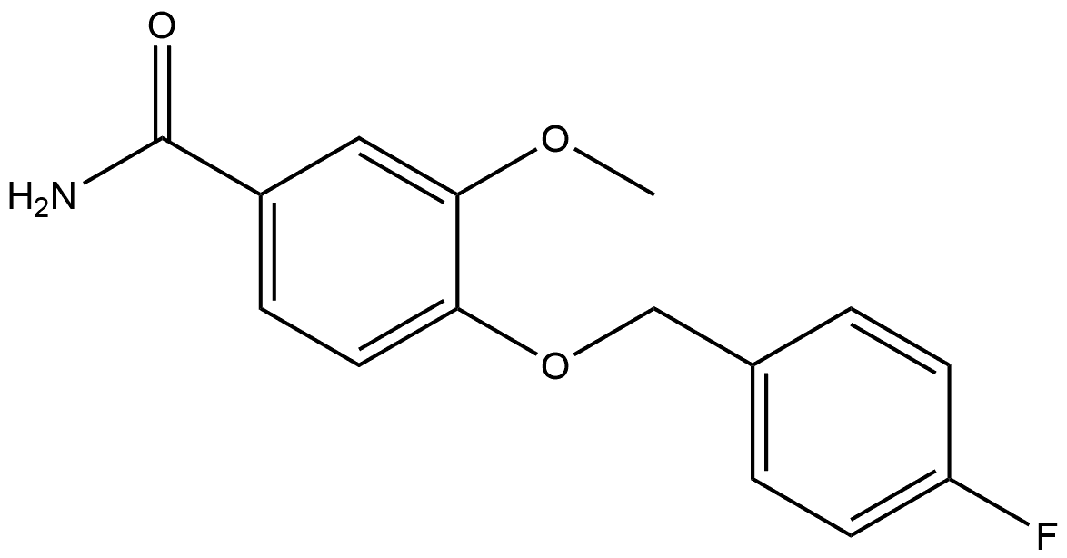 4-[(4-Fluorophenyl)methoxy]-3-methoxybenzamide 结构式