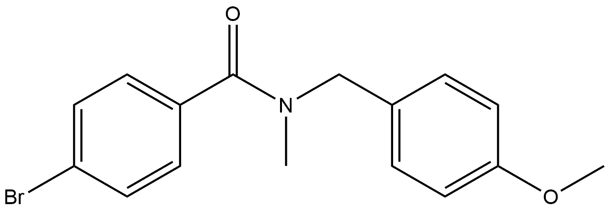 4-Bromo-N-[(4-methoxyphenyl)methyl]-N-methylbenzamide 结构式