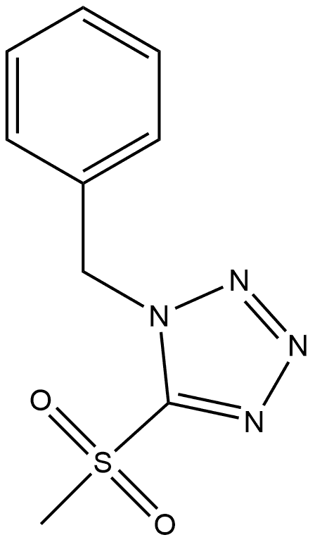 1-苄基-5-(甲基磺酰基)-1H-四唑 结构式