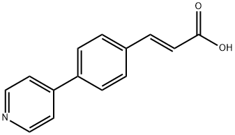 2-Propenoic acid, 3-[4-(4-pyridinyl)phenyl]-, (2E)- 结构式