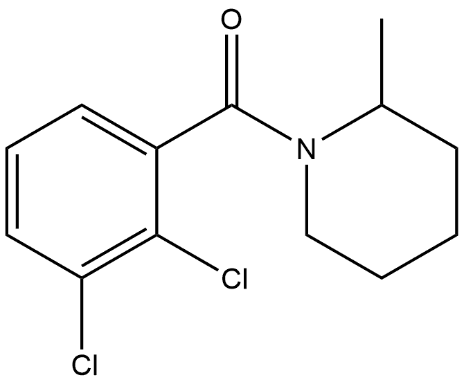 (2,3-Dichlorophenyl)(2-methyl-1-piperidinyl)methanone 结构式