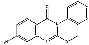 7-Amino-2-(methylthio)-3-phenylquinazolin-4(3H)-one 结构式