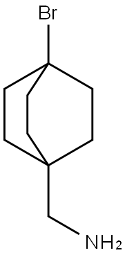 (4-溴双环[2.2.2]辛烷-1-基)甲胺 结构式