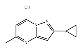 Pyrazolo[1,5-a]pyrimidin-7-ol, 2-cyclopropyl-5-methyl- 结构式